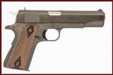 COLT MKIV SERIES 70 GOVERNMENT MODEL 1911 45 ACP USED GUN INV 247257 - 1 of 8