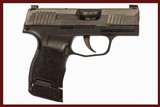 SIG SAUER P365 9MM DURYS # 249522 - 1 of 8