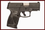 TAURUS G3C 9MM DURYS # 249832 - 1 of 8