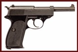 WALTHER P38 9MM DURYS # 250824 - 1 of 8