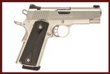 KIMBER STAINLESS PRO CARRY II 45 ACP DURYS # 251829 - 1 of 8