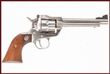 RUGER NEW MODEL SINGLE-SIX STAINLESS 22 LR/22 MAG DURYS # 253811 - 1 of 8