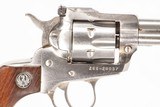 RUGER NEW MODEL SINGLE-SIX STAINLESS 22 LR/22 MAG DURYS # 253811 - 2 of 8