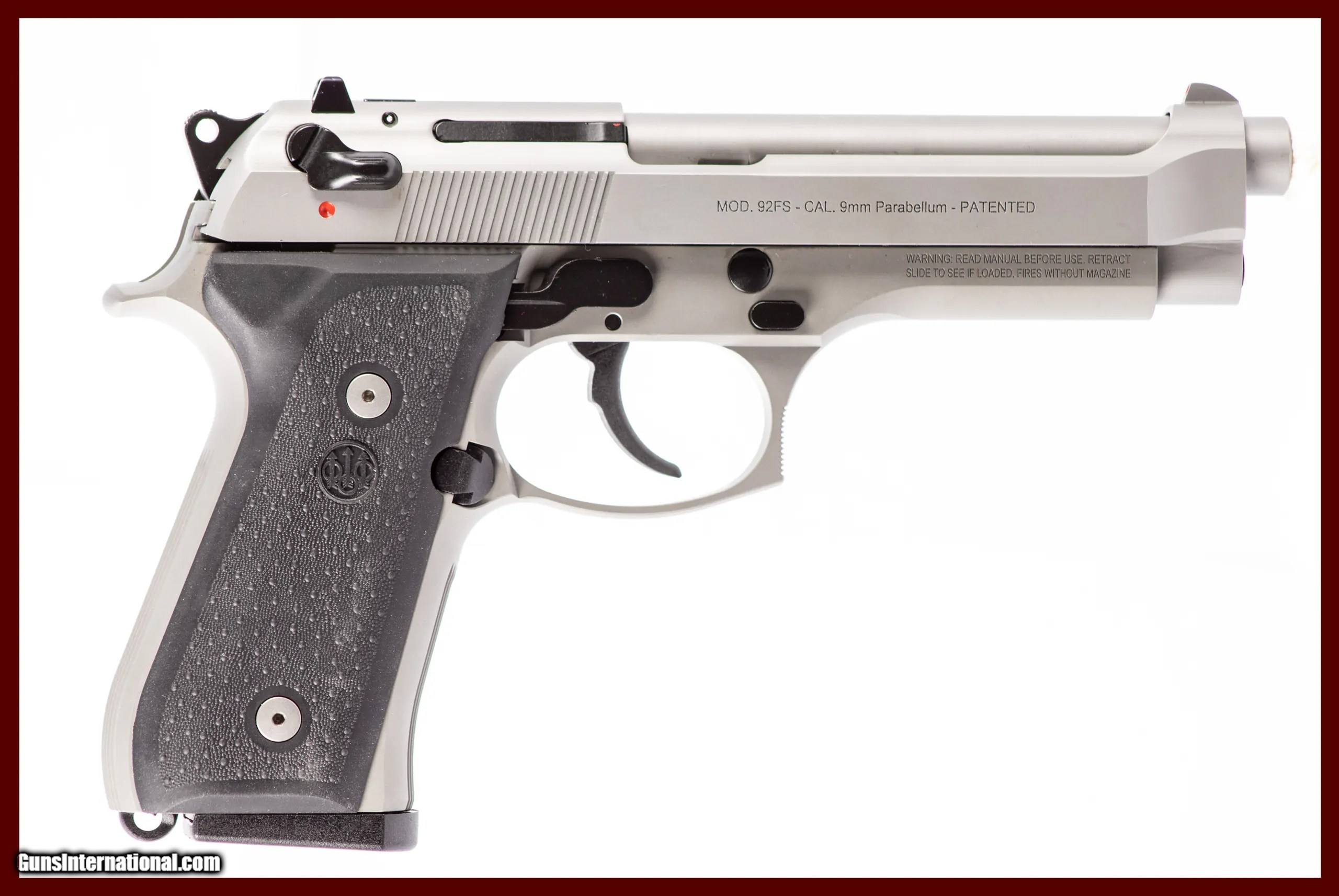 BERETTA 92 FS STAINLESS 9MM