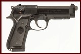 BERETTA 92A1 9MM - 1 of 3