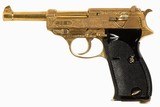 WALTHER P38 GOLD & ENGRAVED 9MM - 3 of 4