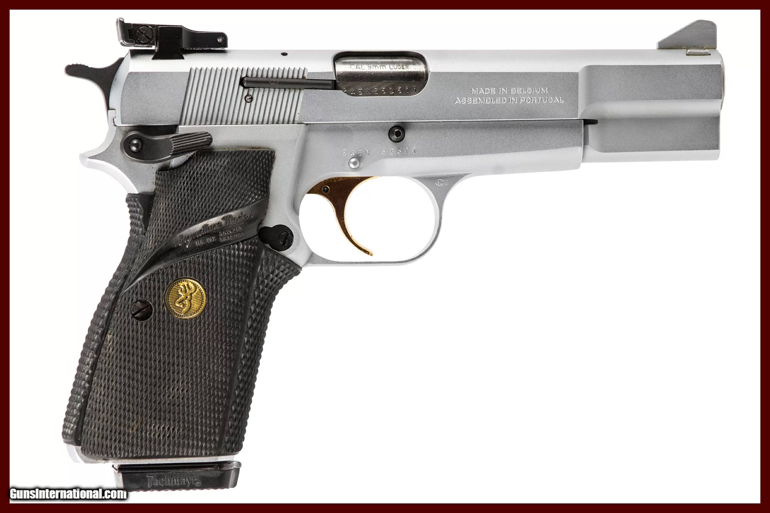 blowning hi power silver model／MARUSHIN Marushin High Power Canadian Silver ABS Model Gun Assembly