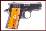 COLT MUSTANG FIRST EDITION 380ACP - 1 of 5