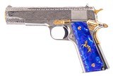 COLT 1911 GOVERNMENT MODEL CUSTOM ENGRAVED 38SUPER - 3 of 4
