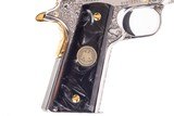 COLT 1911 GOVERNMENT MODEL CUSTOM ENGRAVED 38SUPER - 2 of 6