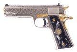 COLT 1911 GOVERNMENT MODEL CUSTOM ENGRAVED 38SUPER - 4 of 6