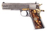 COLT 1911 GOVERNMENT MODEL CUSTOM ENGRAVED 38SUPER - 4 of 6