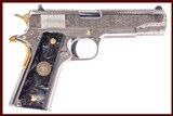 COLT 1911 GOVERNMENT MODEL CUSTOM ENGRAVED 38SUPER - 1 of 6