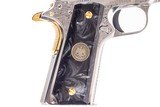 COLT 1911 GOVERNMENT MODEL CUSTOM ENGRAVED 38SUPER - 2 of 6