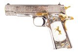 COLT 1911 GOVERNMENT MODEL CUSTOM ENGRAVED 38SUPER - 3 of 4