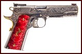 COLT 1911 GOLD CUP LITE SCROLL ENGRAVED 38SUPER
