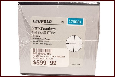 LEUPOLD VX-FREEDOM 6-18X40 CDS - Image 1 of 3