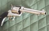 Colt Model 1873 Nickel Plated Single Action Army Revolver - 4 of 12