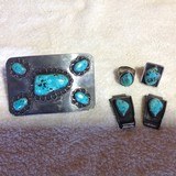 Turquoise,Buckle,Watchband,Rings - 2 of 3