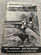 Browning B-SS Operation Manual - 1 of 1