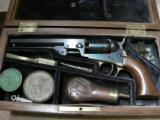 CASED COLT 1849 POCKET REVOLVER MASS. ARTILLERY CIVIL WAR SOLDIER ID'ED INSCRIBED - 1 of 15