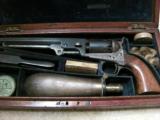 CASED 1851 COLT NAVY PERCUSSION REVOLVER WITH FLASK AND ACCESSORIES CIVIL WAR MANUFACTURE - 1 of 15