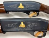 Remington 1100's a pair of Sam Walton New and unfired 12ga with box, 20 ga with no box Gold inlays, Awesome Guns - 2 of 14