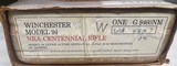 Winchester 94 NRA Centennial model 30-30 cal. NIB Super gun - 20 of 20