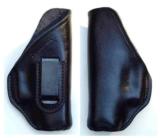 Turtlecreek Leather IWB Holster for Glock 26 27 or 33 - RH Pattern & Fixed Clip - 1 of 3