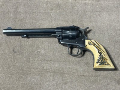 Ruger single six 3 screw stag grips - Image 1 of 7