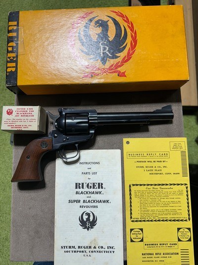 Ruger Blackhawk 3 screw conversion .357/9mm - Image 3 of 11