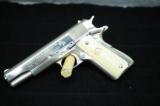 Colt Government Model MKIV Series 70 Bright Nickel with Ivory Grips - 1 of 15