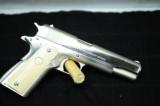 Colt Government Model MKIV Series 70 Bright Nickel with Ivory Grips - 6 of 15