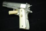 Colt Government Model MKIV Series 70 Bright Nickel with Ivory Grips - 2 of 15
