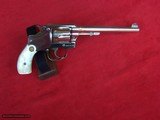 S&W .32 Hand Ejector third model nickel I-frame 6” barrel round butt pearl - 14 of 18