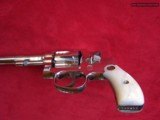 S&W .32 Hand Ejector third model nickel I-frame 6” barrel round butt pearl - 2 of 18