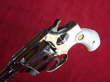 S&W .32 Hand Ejector third model nickel I-frame 6” barrel round butt pearl - 5 of 18