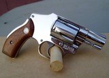Smith and Wesson S&W Model 40 (no dash) The Centennial “Lemon Squeezer” nickel - 3 of 13