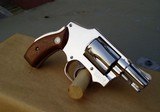 Smith and Wesson S&W Model 40 (no dash) The Centennial “Lemon Squeezer” nickel - 4 of 13