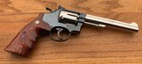 Smith & Wesson (S&W) Model 17-3 K22 Masterpiece Target revolver with Pinto finish & rosewood combat grips - 5 of 19
