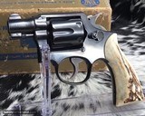 S&W .38 Military & Police Pre-Model 10 Sambar stag stocks 2.5” Snubby - 6 of 13