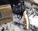 S&W .38 Military & Police Pre-Model 10 Sambar stag stocks 2.5” Snubby - 4 of 13