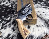 S&W .38 Military & Police Pre-Model 10 Sambar stag stocks 2.5” Snubby - 2 of 13