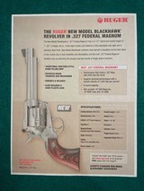“Pinto” 8-Shot .327 Ruger Blackhawk 1 of 75 Authentication Letter - 5 of 8