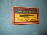Winchester Super Speed 30Army (30-40Krag) Empty cases and box - 1 of 6