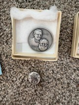 S&W Tie clasps, pins and 125th Anniversary Silver Medallions - 3 of 6