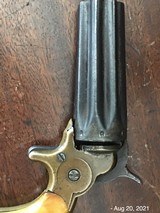 Rupertus 8 Shot Pepperbox .22 Short. Antique Ivory Grips - 2 of 10