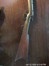 FRANK WESSON TWO TRIGGER .32 rim fire Rifle
ca 1870 - 10 of 14