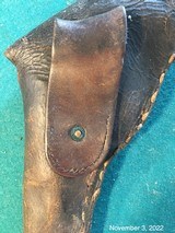 Original leather flap holster for an 1851 Colt Navy from the 1877 Satsuma Rebellion in Japan - 4 of 6