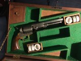 Large Beautiful Solid Walnut Fitted Case for Two Large Revolvers - 12 of 14